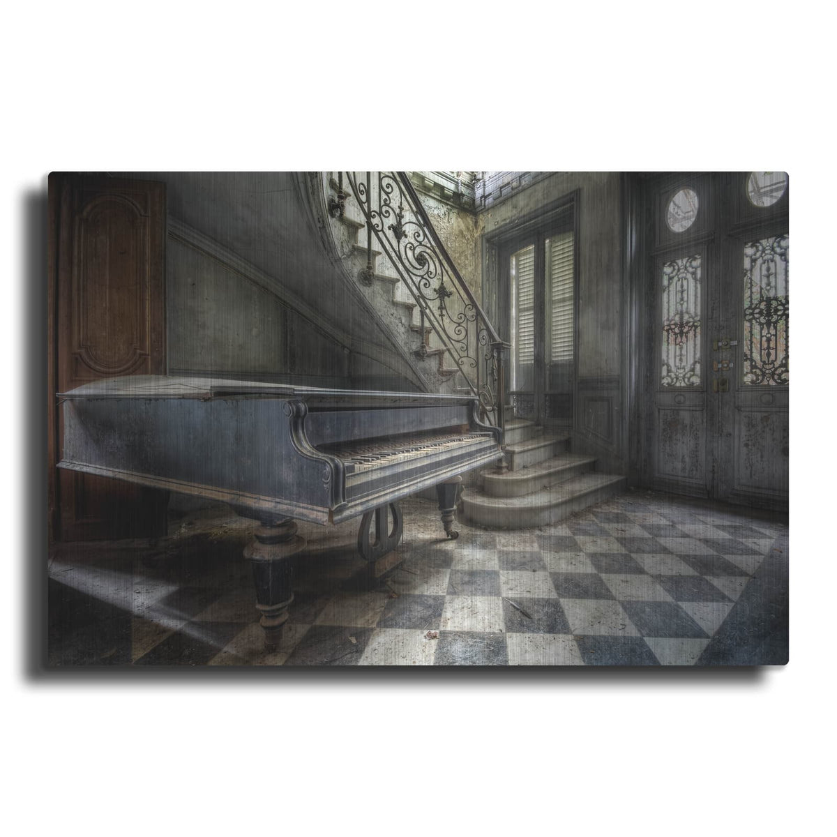 'Piano Hall' by Roman Robroek – Metal Wall Art