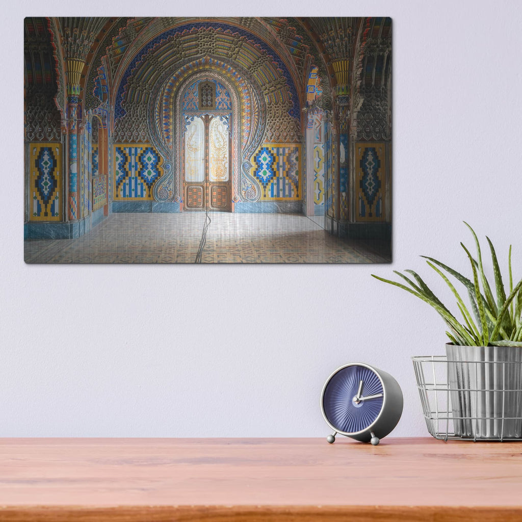 'Castle of Sammezzano II' by Roman Robroek – Metal Wall Art, 16x12 room view