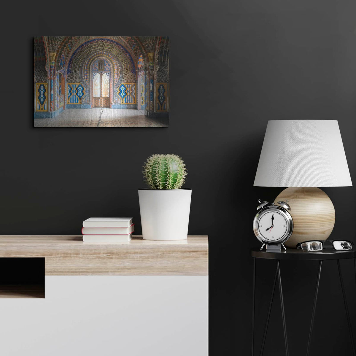 'Castle of Sammezzano II' by Roman Robroek – Metal Wall Art, 24x16 room view