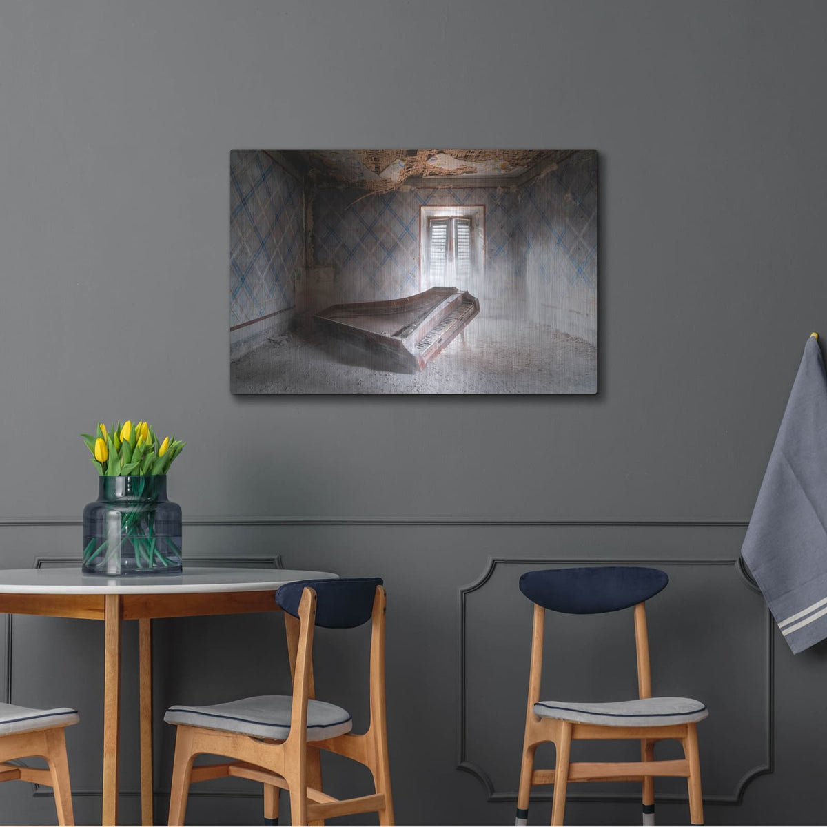 'Dusty Piano' by Roman Robroek – Metal Wall Art, 36x24 room view