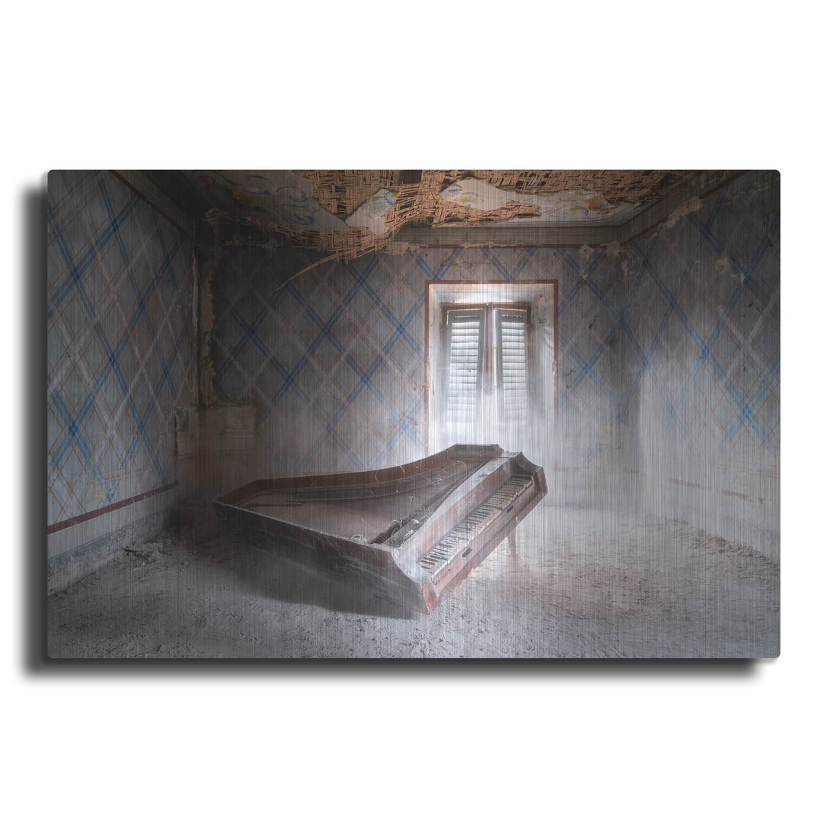 'Dusty Piano' by Roman Robroek – Metal Wall Art