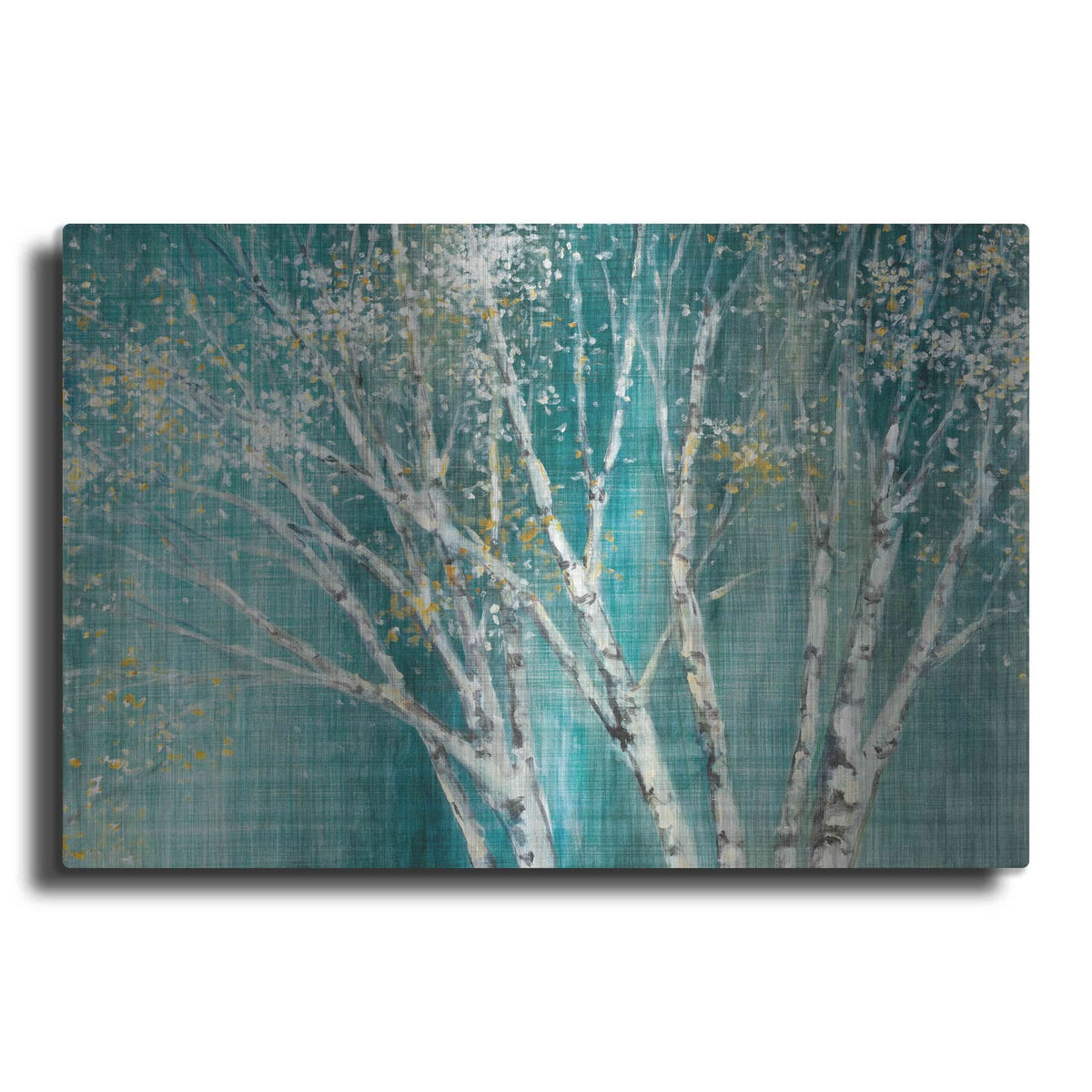 'Blue Birch' by Julia Purinton – Metal Wall Art