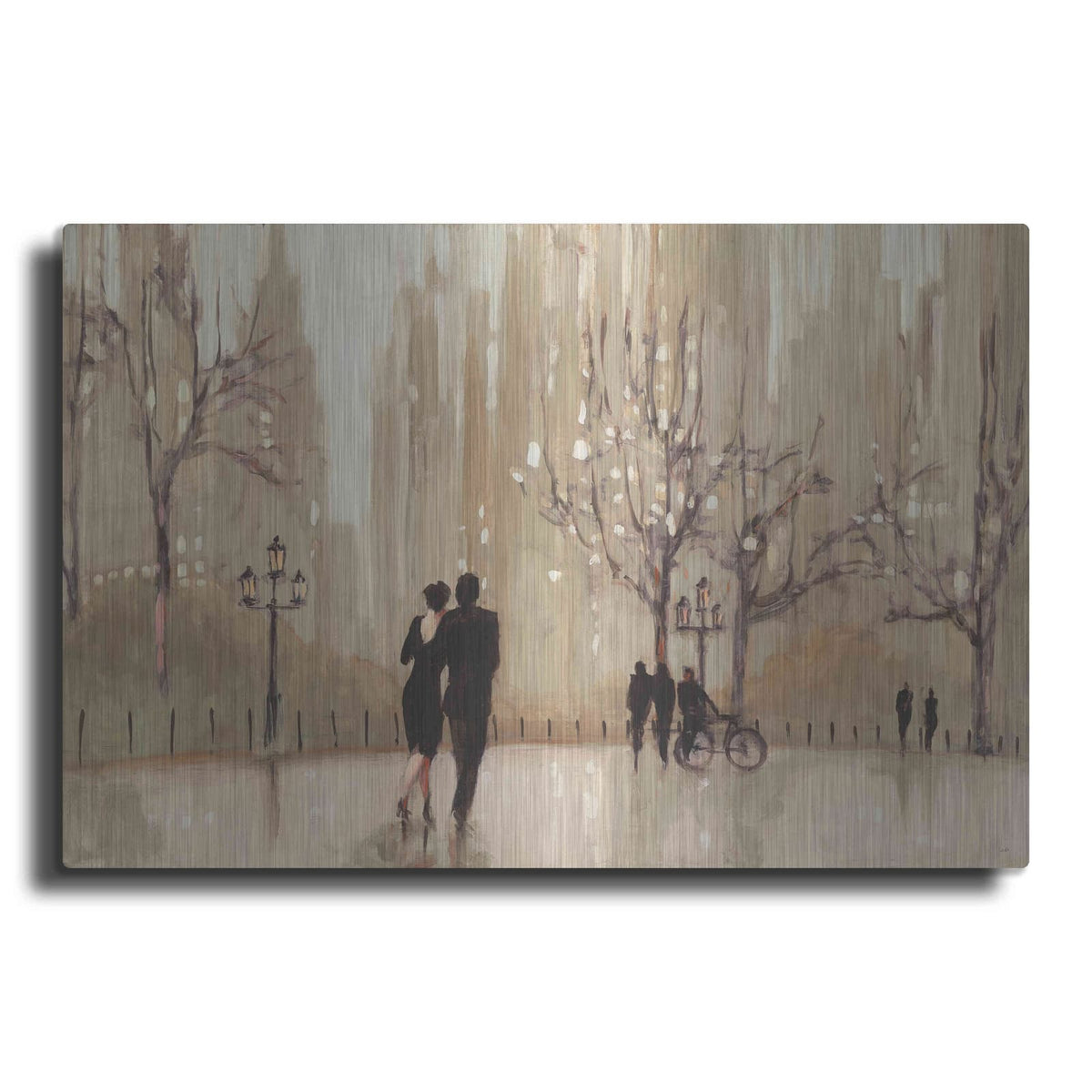 'An Evening Out Neutral' by Julia Purinton – Metal Wall Art