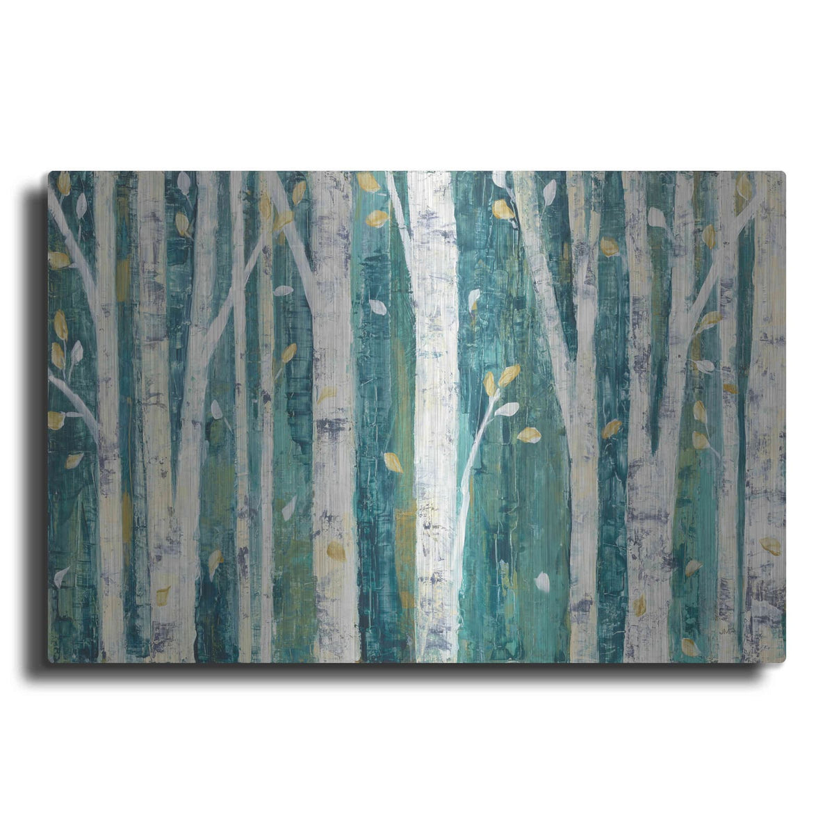 'Birches in Spring' by Julia Purinton – Metal Wall Art