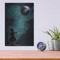 'The Girl That Holds The World' by Nicklas Gustafsson – Metal Wall Art, 12x16 room view