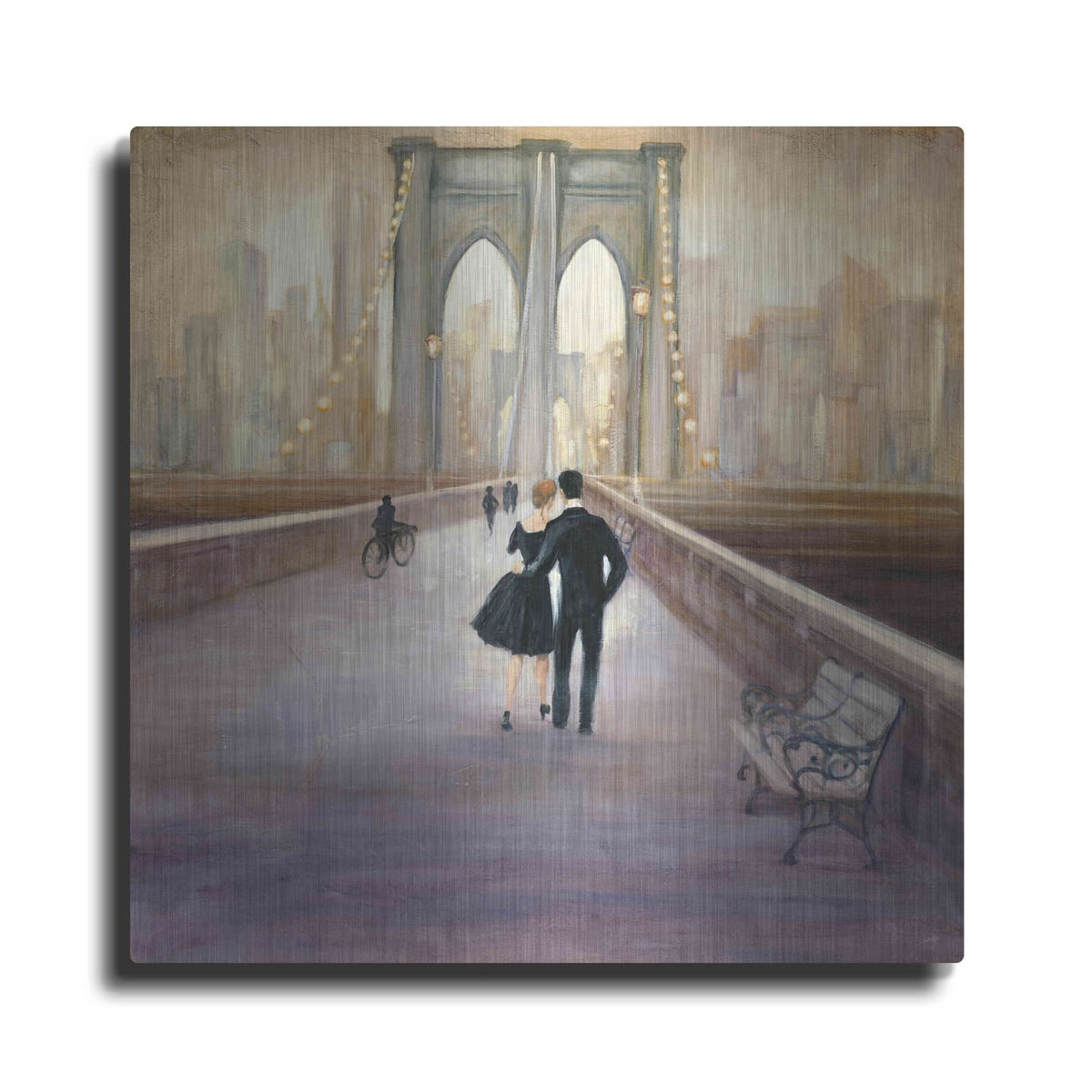 'Bridge to New York' by Julia Purinton – Metal Wall Art