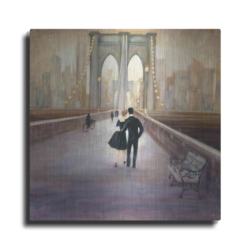 'Bridge to New York' by Julia Purinton – Metal Wall Art