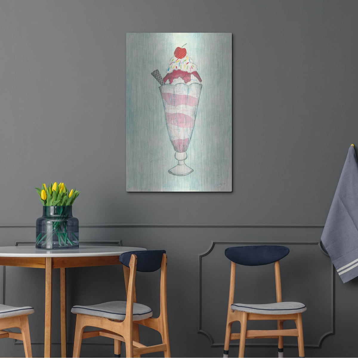 'Sundae Delight I' by Courtney Prahl – Metal Wall Art, 24x36 room view