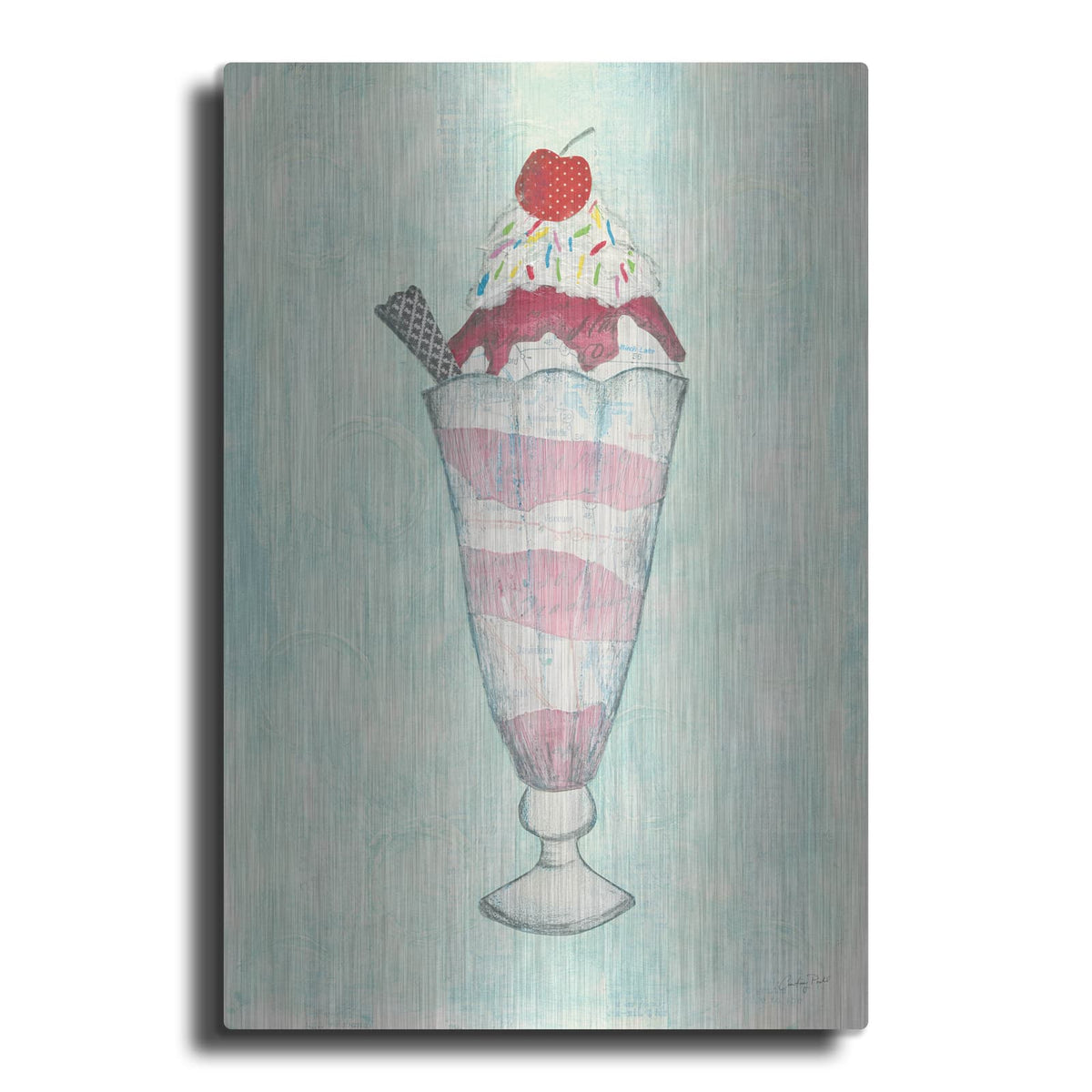 'Sundae Delight I' by Courtney Prahl – Metal Wall Art