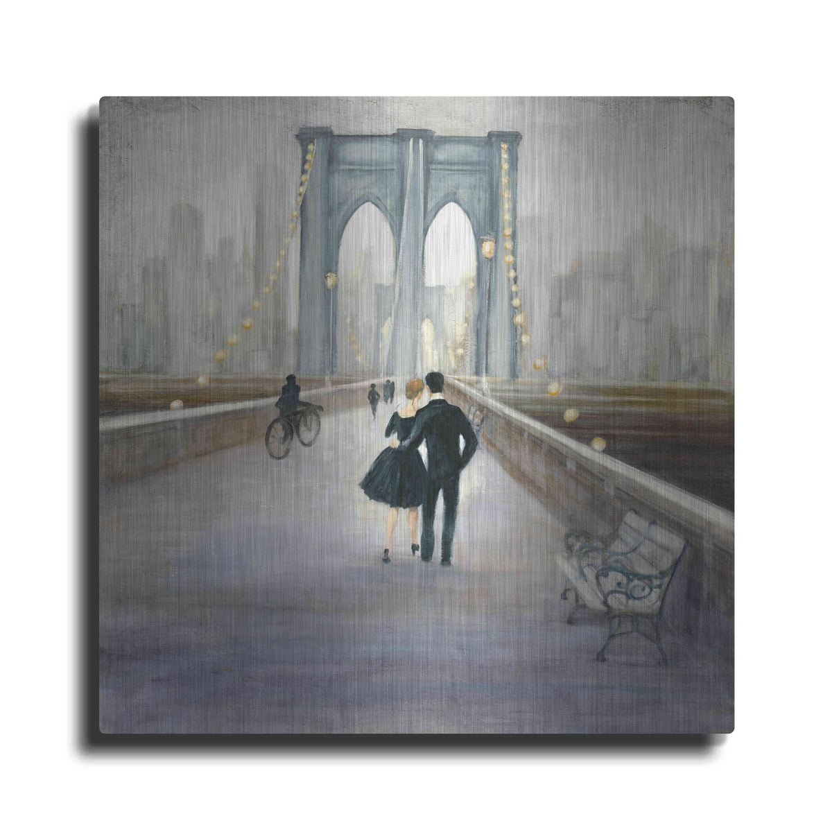 'Bridge to NY V2' by Julia Purinton – Metal Wall Art
