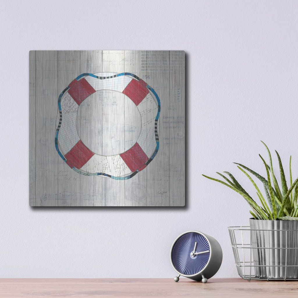 'Wind and Waves III Nautical' by Courtney Prahl – Metal Wall Art, 12x12 room view