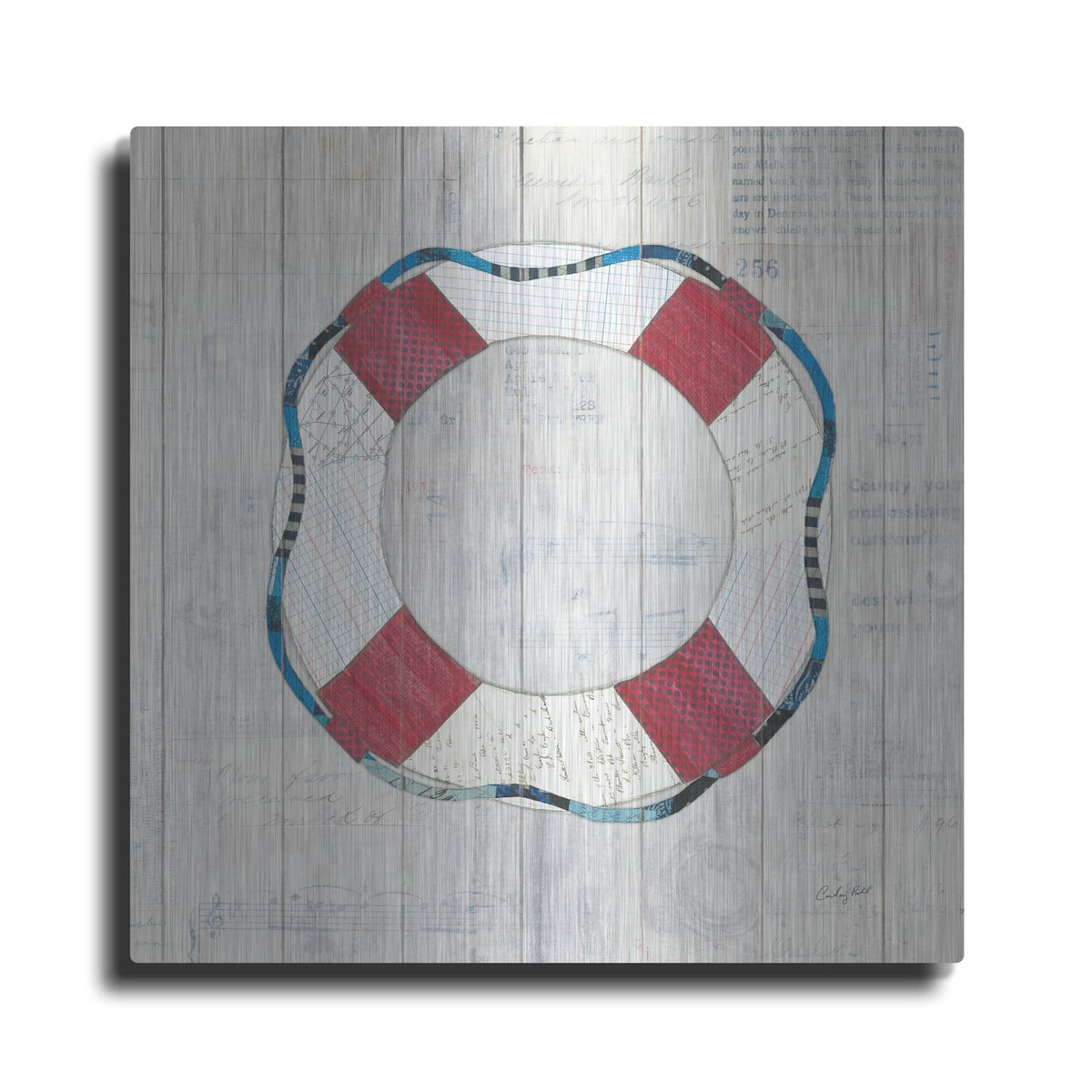 'Wind and Waves III Nautical' by Courtney Prahl – Metal Wall Art