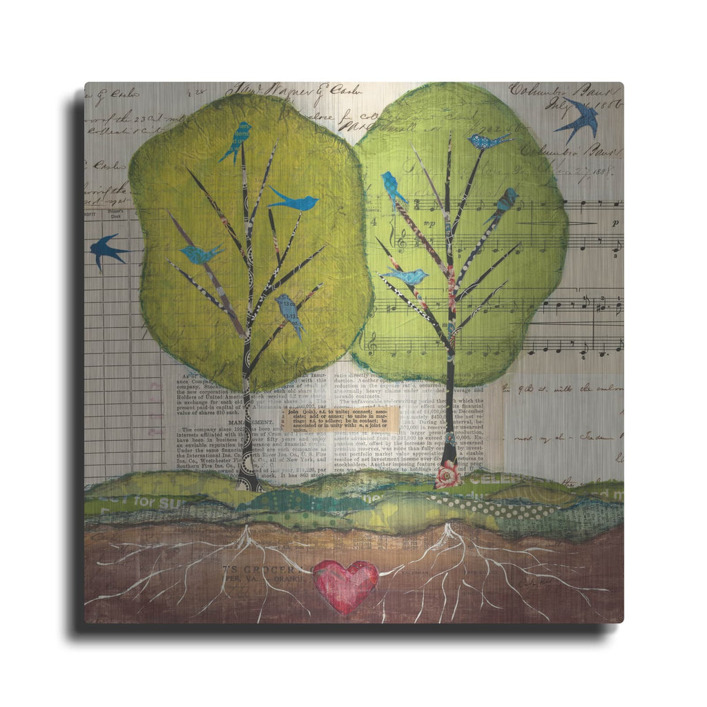 'Bird Notes' by Courtney Prahl – Metal Wall Art