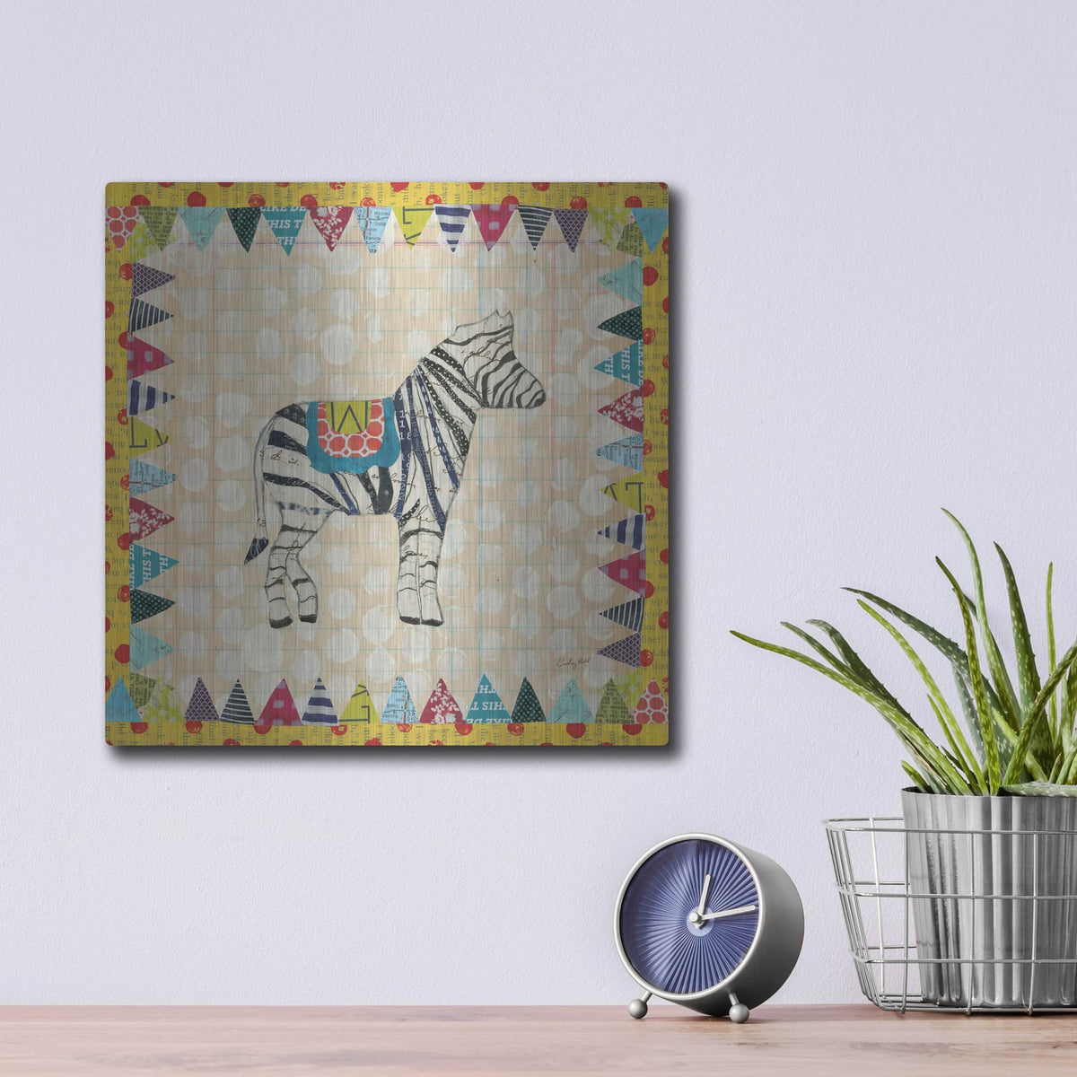 'Circus Fun I' by Courtney Prahl – Metal Wall Art, 12x12 room view