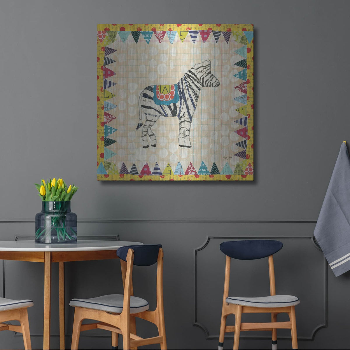 'Circus Fun I' by Courtney Prahl – Metal Wall Art, 36x36 room view
