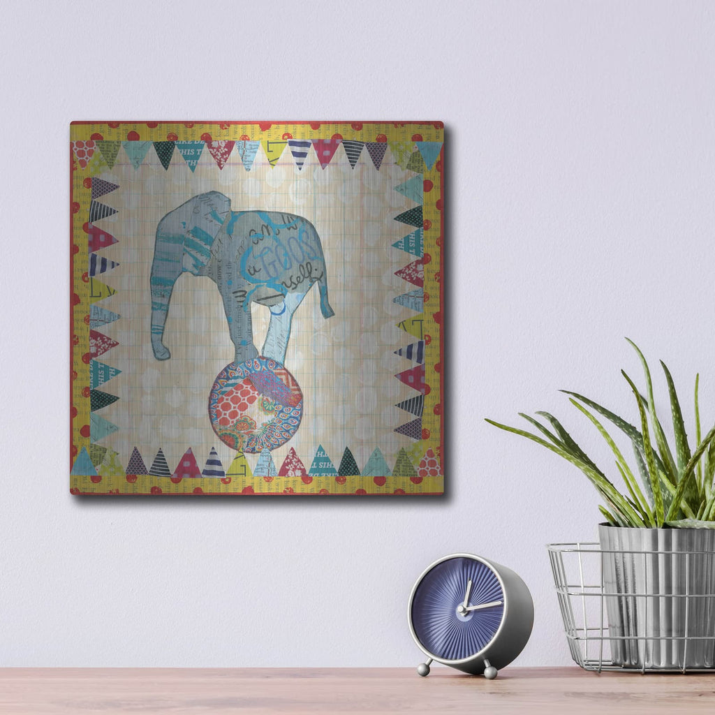 'Circus Fun II' by Courtney Prahl – Metal Wall Art, 12x12 room view