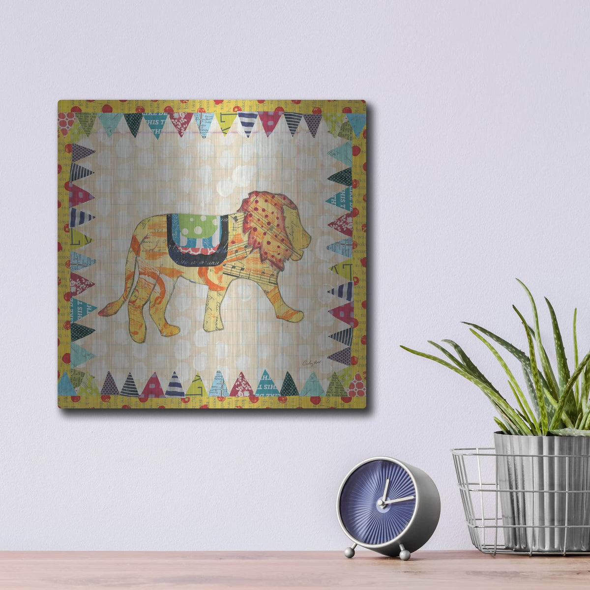 'Circus Fun IV' by Courtney Prahl – Metal Wall Art, 12x12 room view