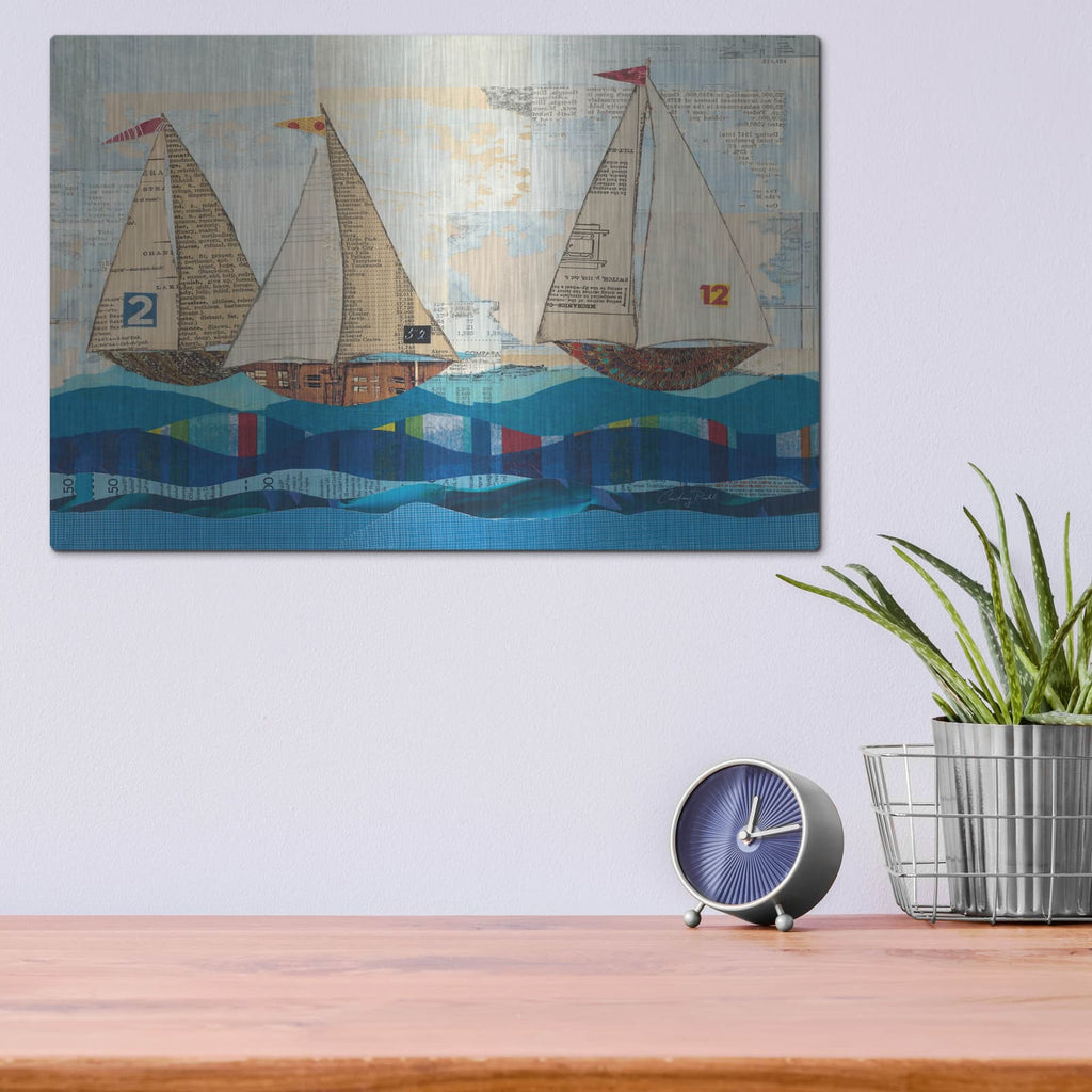 'Sailing no Border' by Courtney Prahl – Metal Wall Art, 16x12 room view