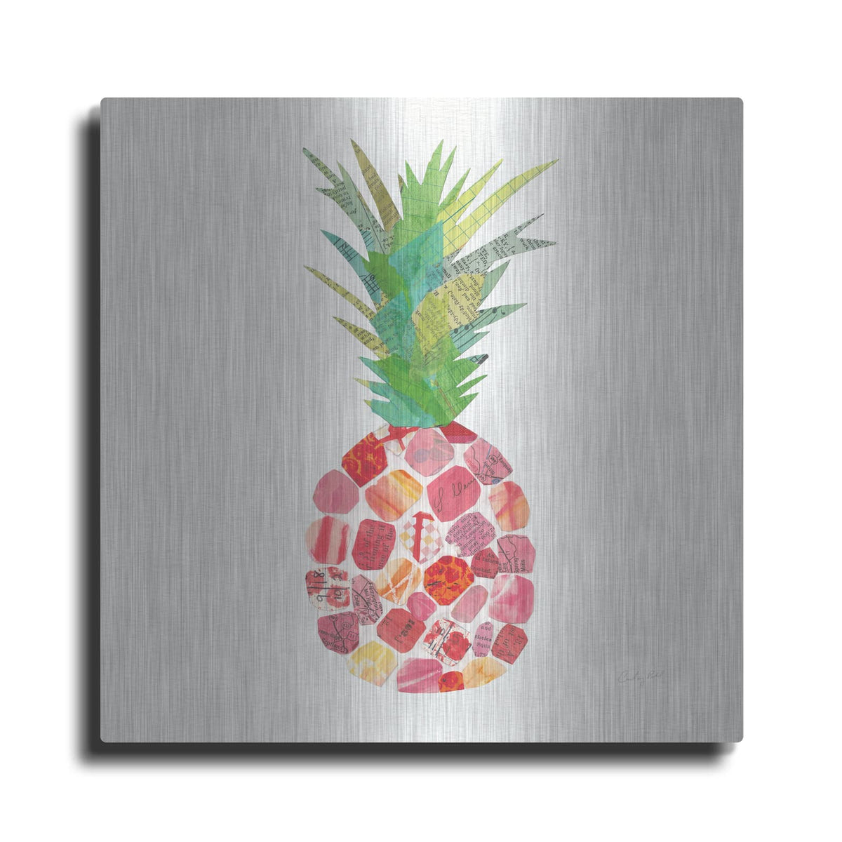 'Tropical Fun Pineapple I' by Courtney Prahl – Metal Wall Art