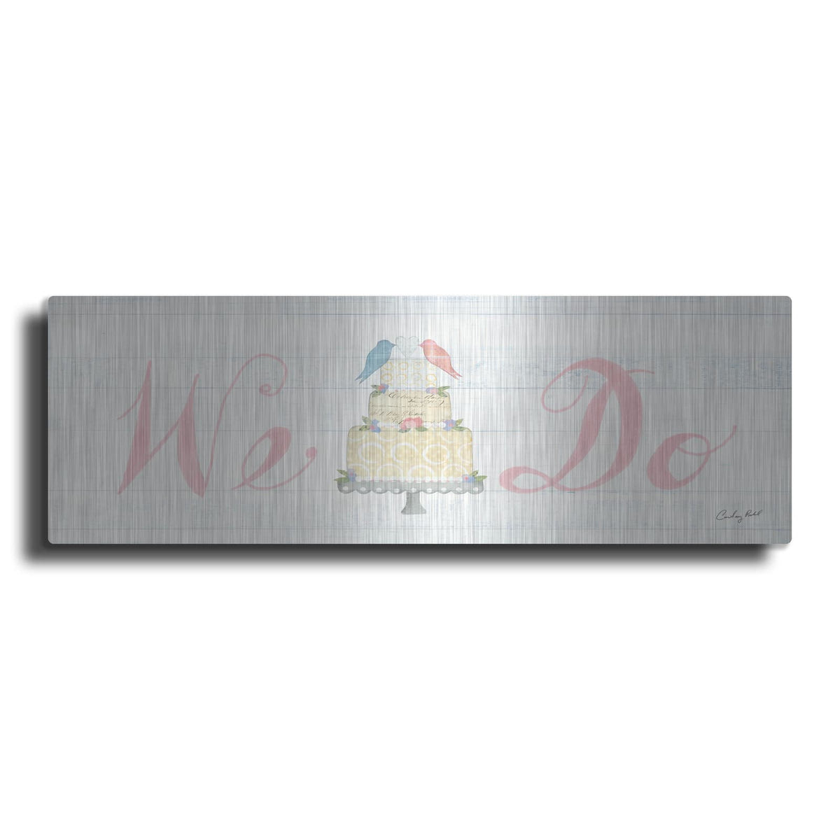 'Lovebirds Sign II' by Courtney Prahl – Metal Wall Art