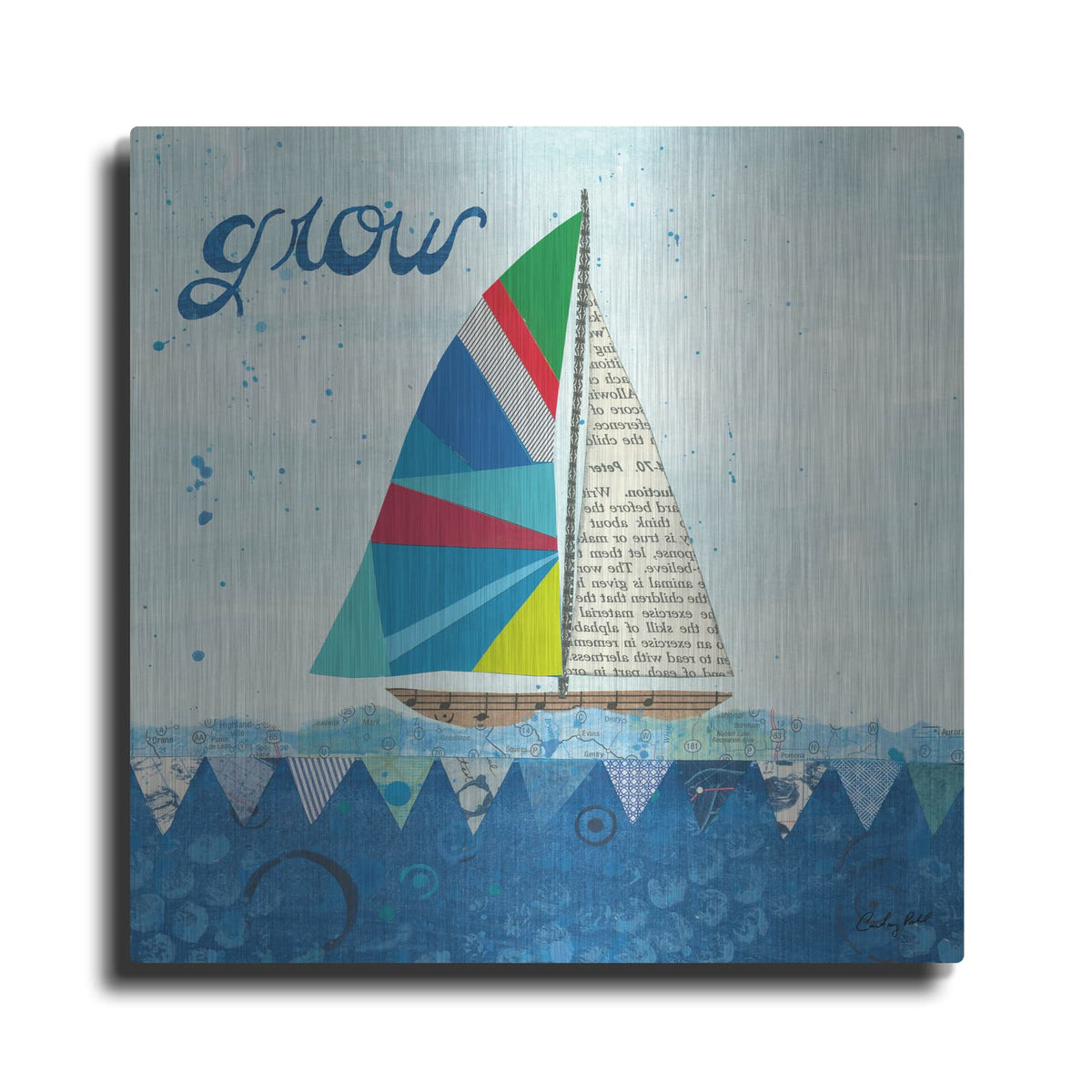'Rainbow Spinnakers III' by Courtney Prahl – Metal Wall Art