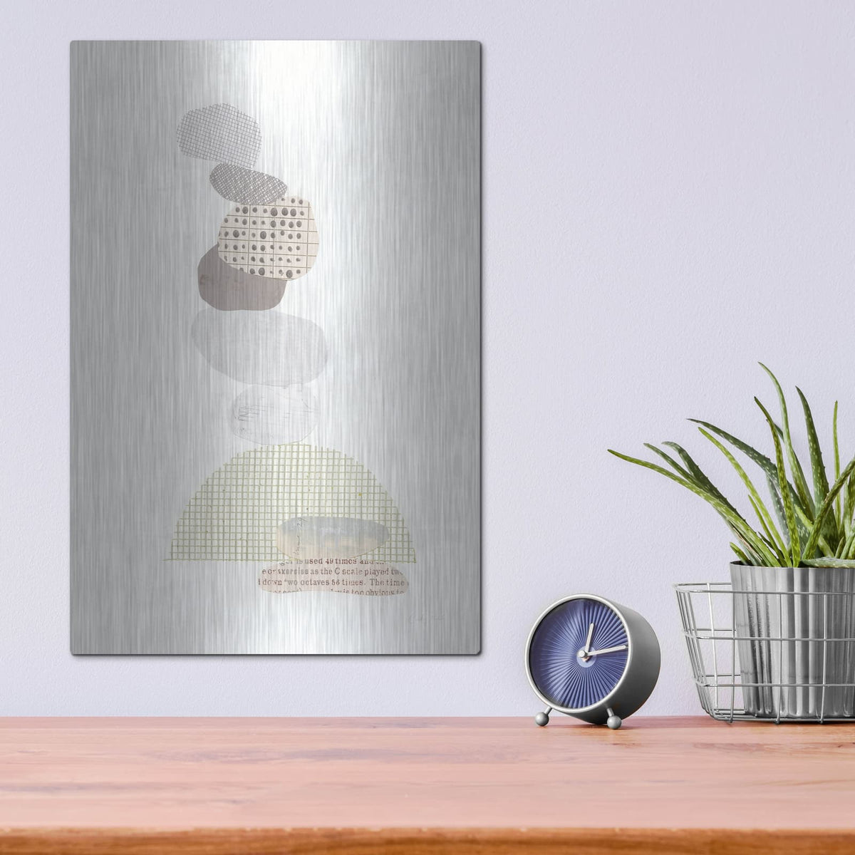 'Whimsy IV Neutral' by Courtney Prahl – Metal Wall Art, 12x16 room view
