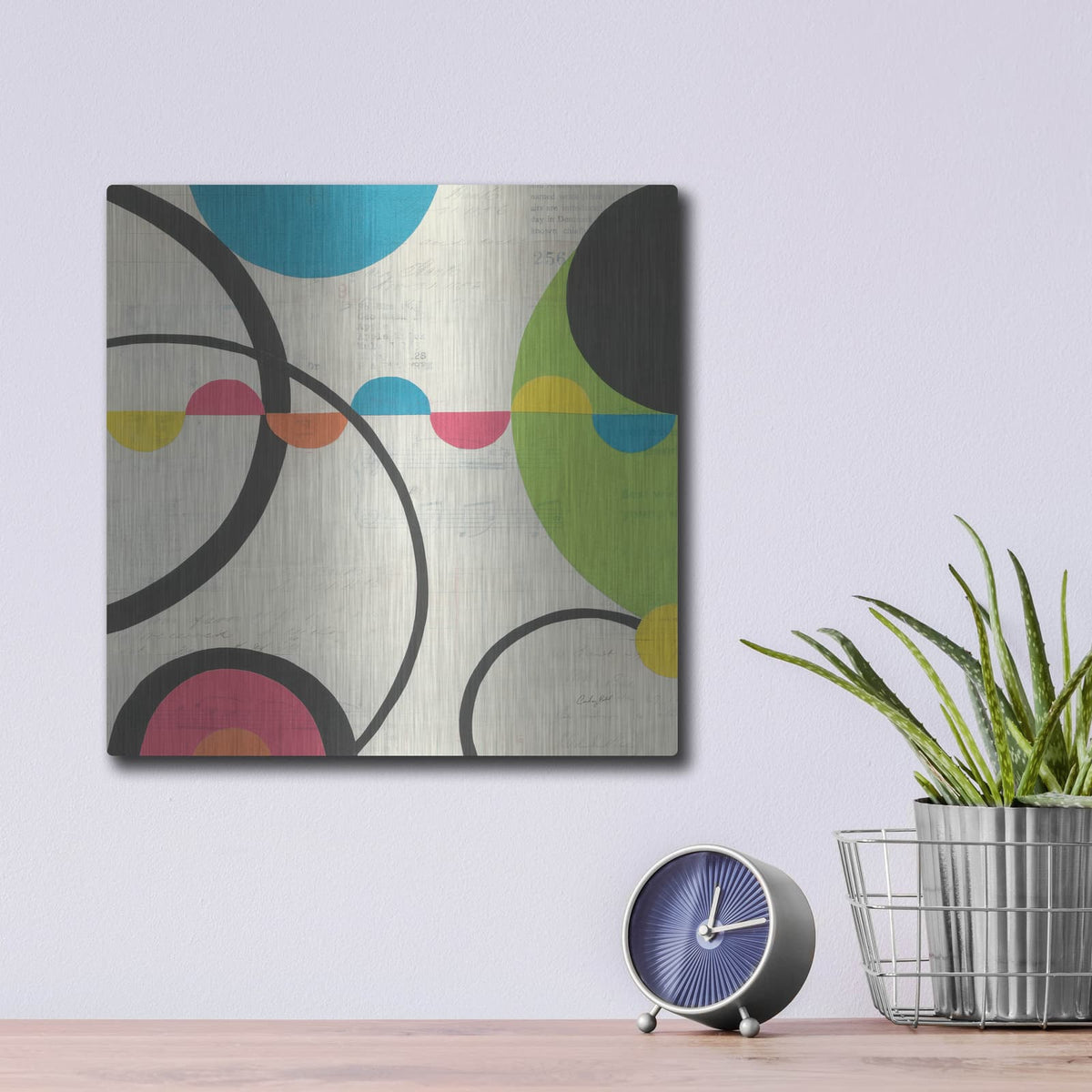 'Roundabout II' by Courtney Prahl – Metal Wall Art, 12x12 room view