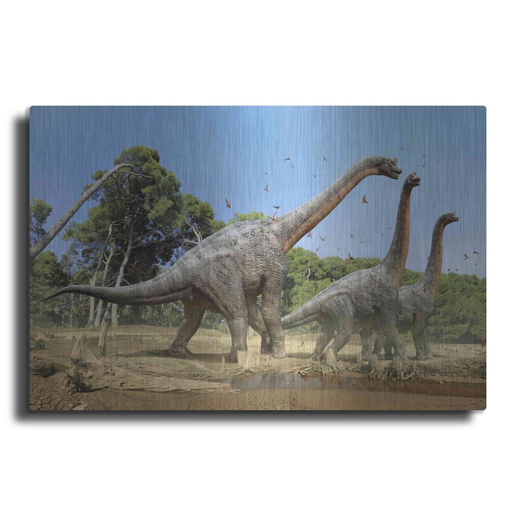 'Brachiosaurus' by Damir Martin – Metal Wall Art