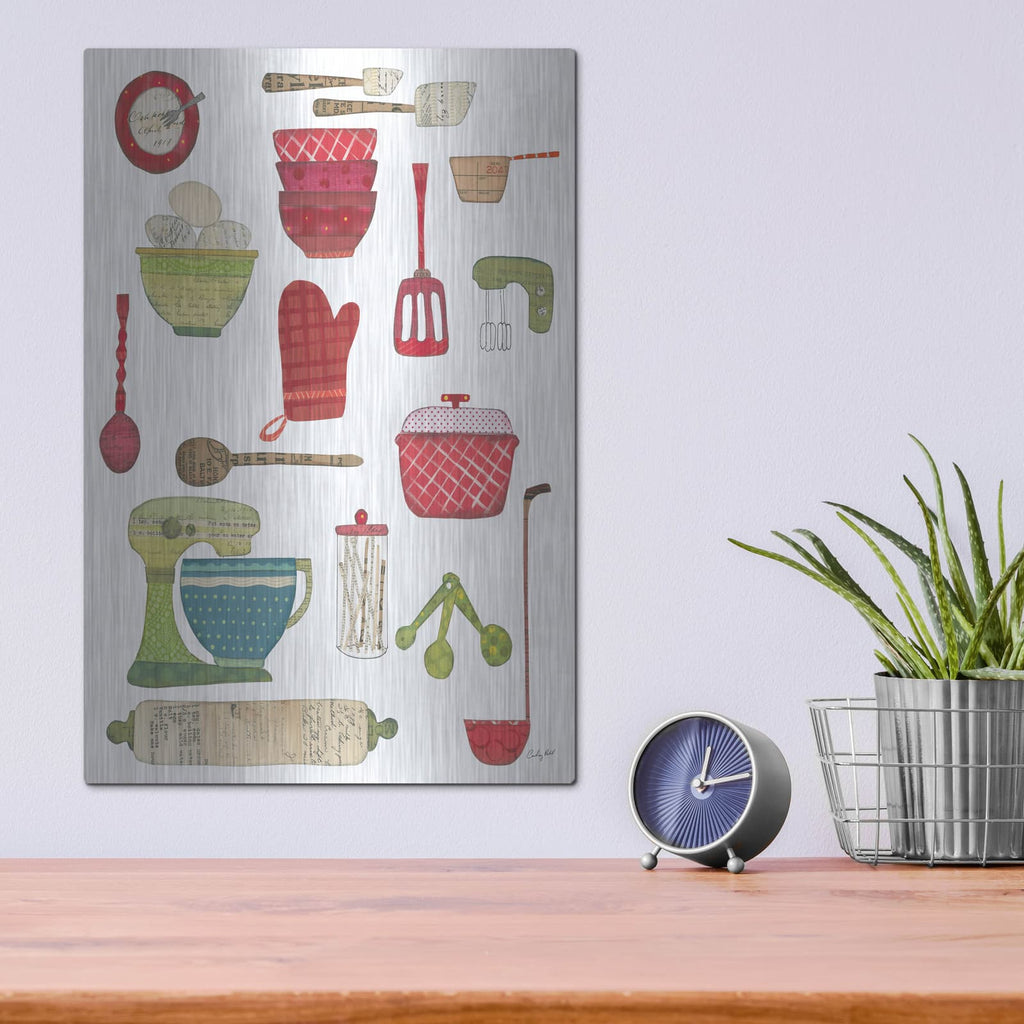 'Cool Kitchen III' by Courtney Prahl – Metal Wall Art, 12x16 room view