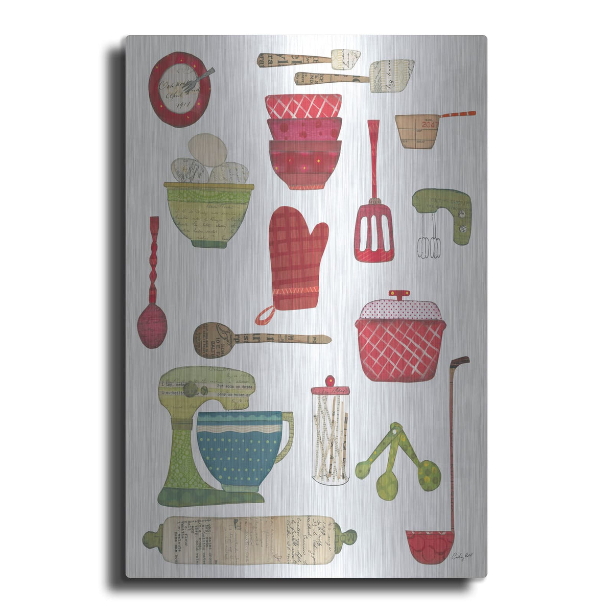 'Cool Kitchen III' by Courtney Prahl – Metal Wall Art