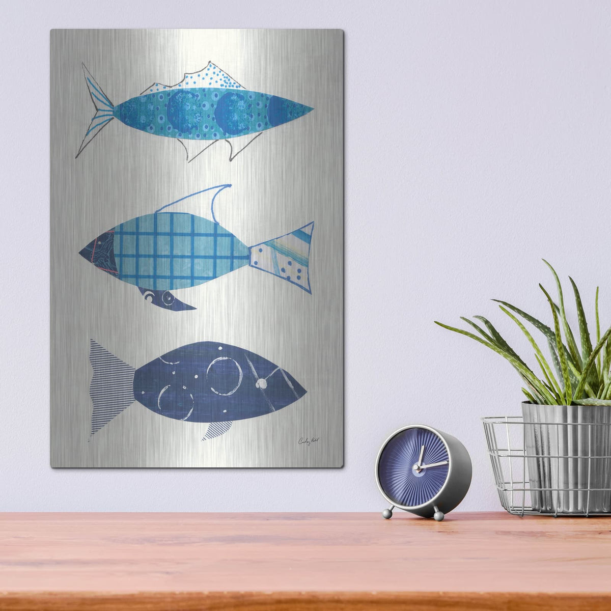 'Go With the Flow III' by Courtney Prahl – Metal Wall Art, 12x16 room view