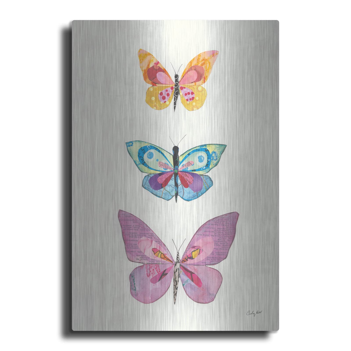 'Butterfly Charts III' by Courtney Prahl – Metal Wall Art