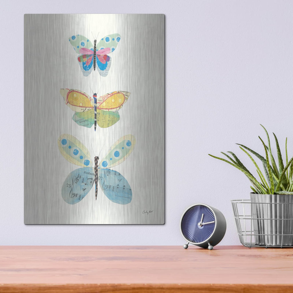'Butterfly Charts IV' by Courtney Prahl – Metal Wall Art, 12x16 room view