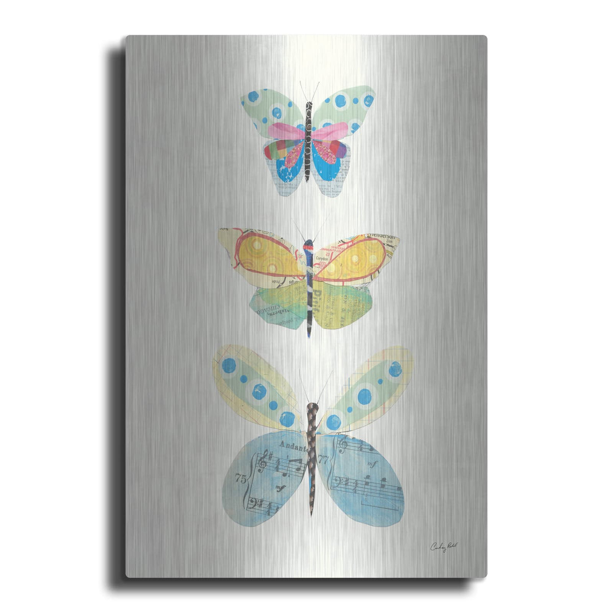 'Butterfly Charts IV' by Courtney Prahl – Metal Wall Art