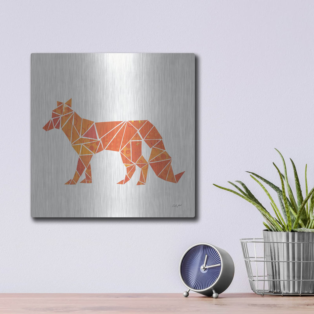 'Geometric Animal II' by Courtney Prahl – Metal Wall Art, 12x12 room view