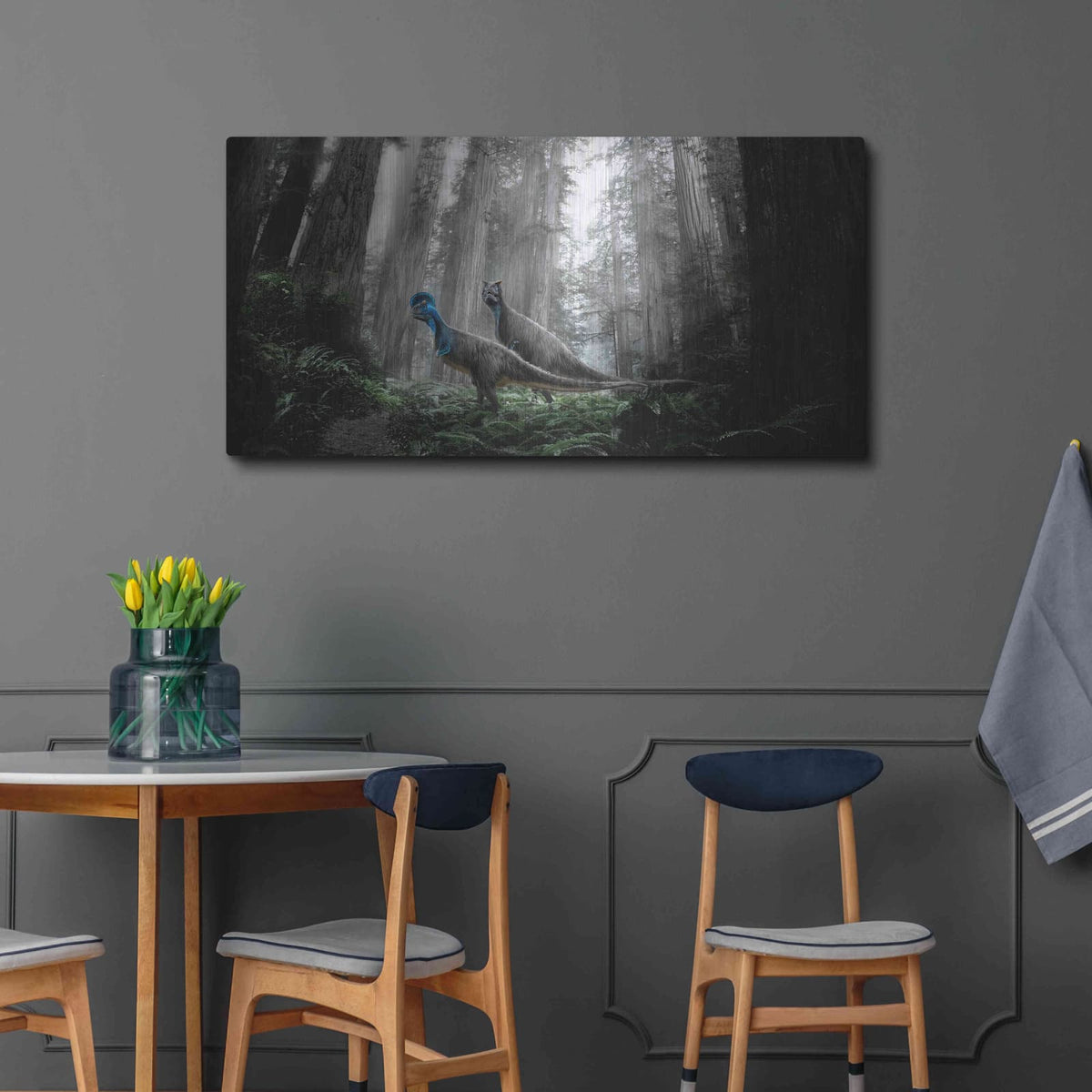 'Breeding Season' by Damir Martin – Metal Wall Art, 48x24 room view