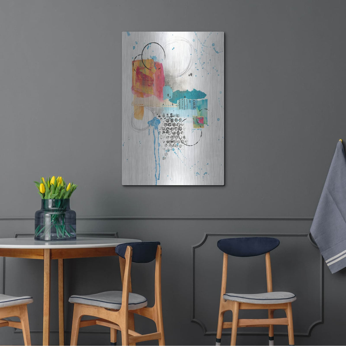 'Abstract Skyline I' by Courtney Prahl – Metal Wall Art, 24x36 room view