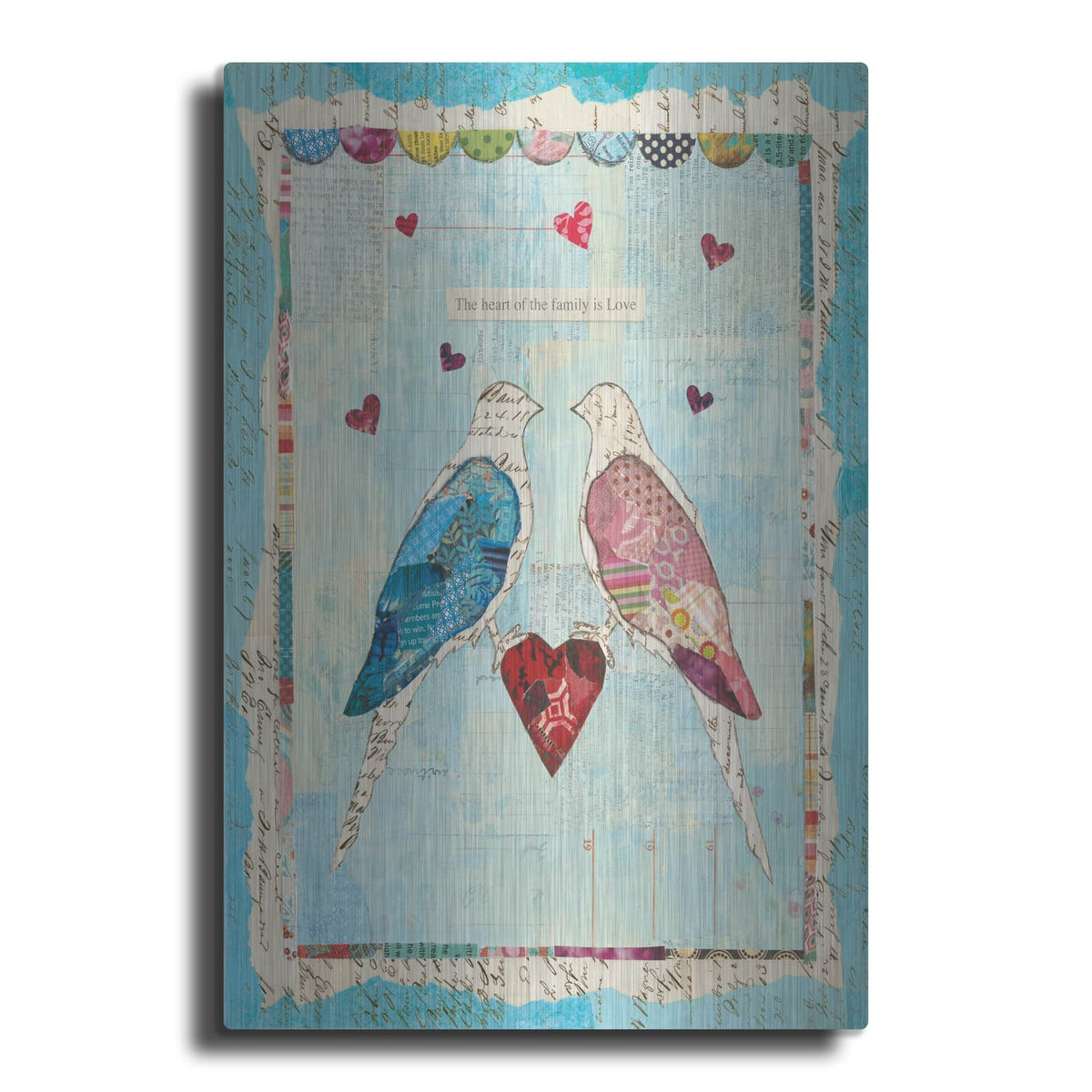 'Love Birds' by Courtney Prahl – Metal Wall Art