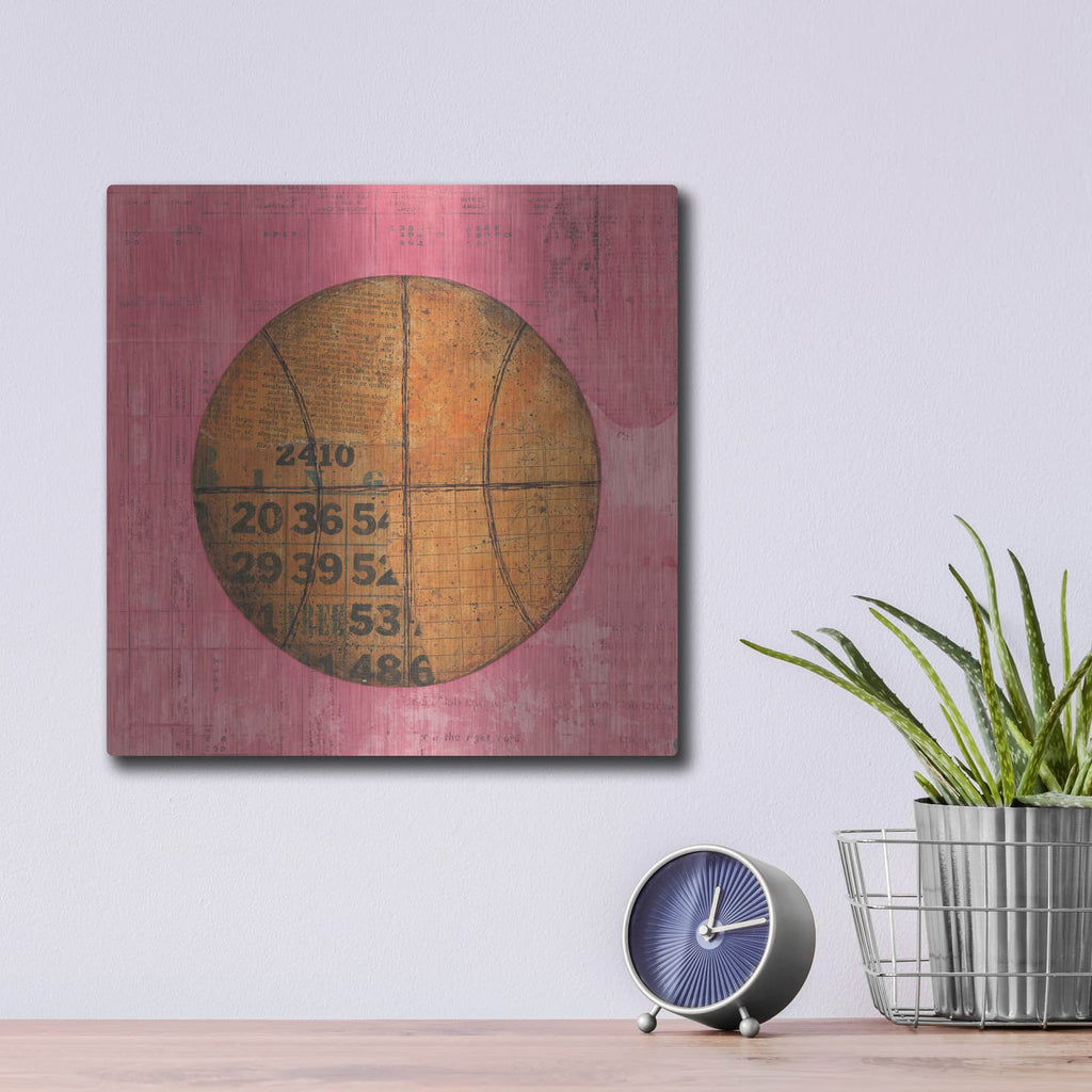 'Play Ball IV Bright' by Courtney Prahl – Metal Wall Art, 12x12 room view