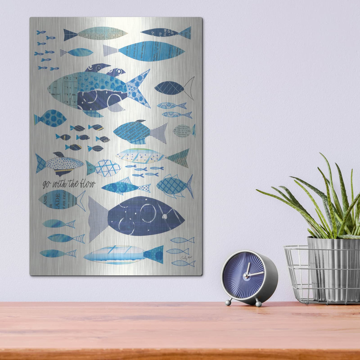 'Go With the Flow II' by Courtney Prahl – Metal Wall Art, 12x16 room view