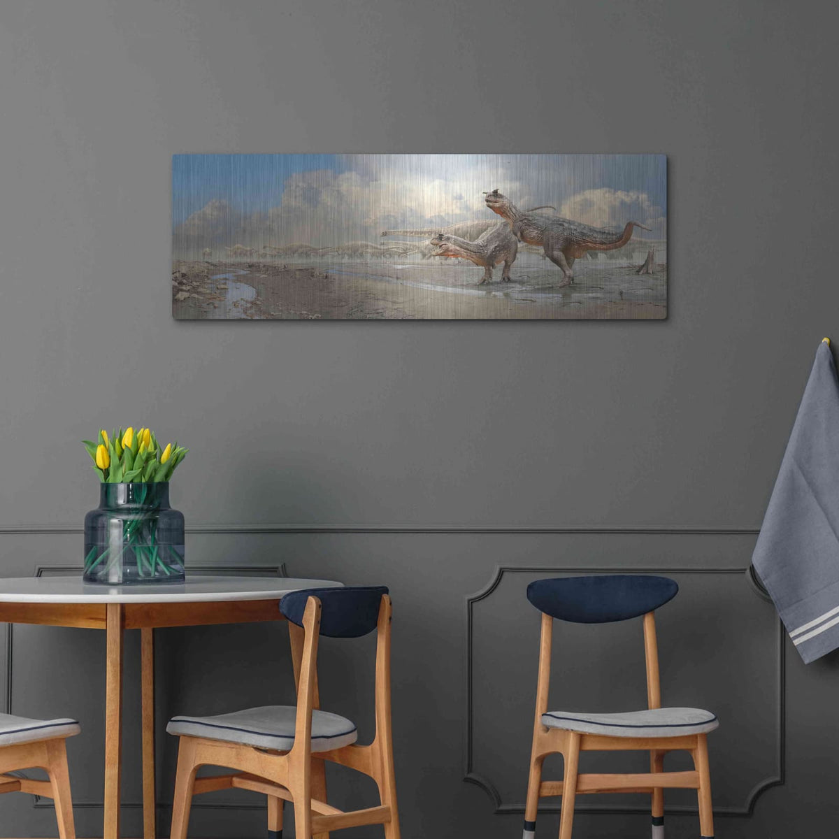 'Brothers in Blood' by Damir Martin – Metal Wall Art, 48x16 room view