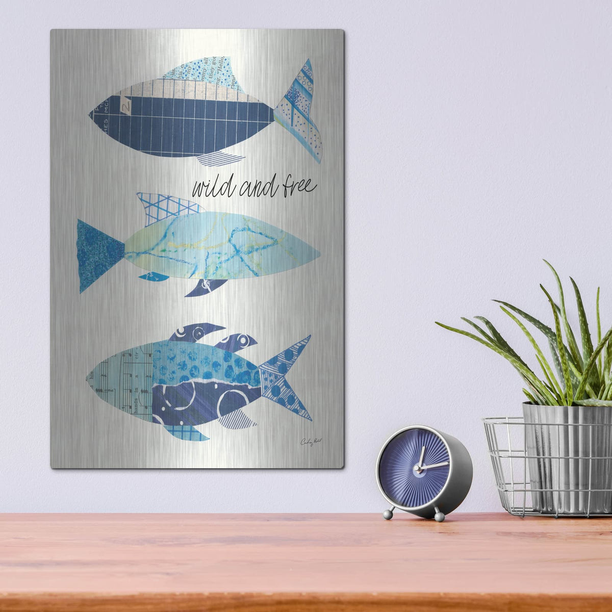 'Go With the Flow IV' by Courtney Prahl – Metal Wall Art, 12x16 room view
