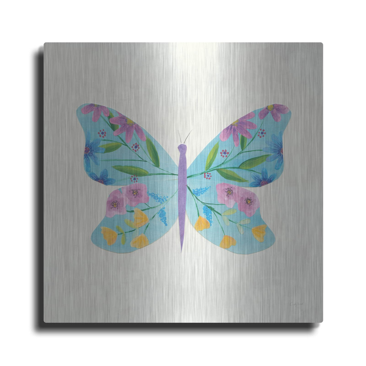 'Butterfly Garden IV' by Courtney Prahl – Metal Wall Art
