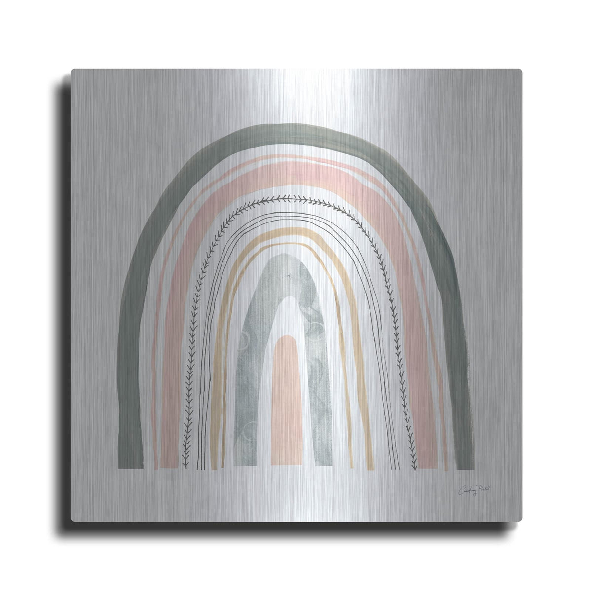 'Boho Rainbow II' by Courtney Prahl – Metal Wall Art
