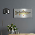 'Angling in the Stream III' by Courtney Prahl – Metal Wall Art, 24x12 room view