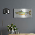 'Angling in the Stream IV' by Courtney Prahl – Metal Wall Art, 24x12 room view