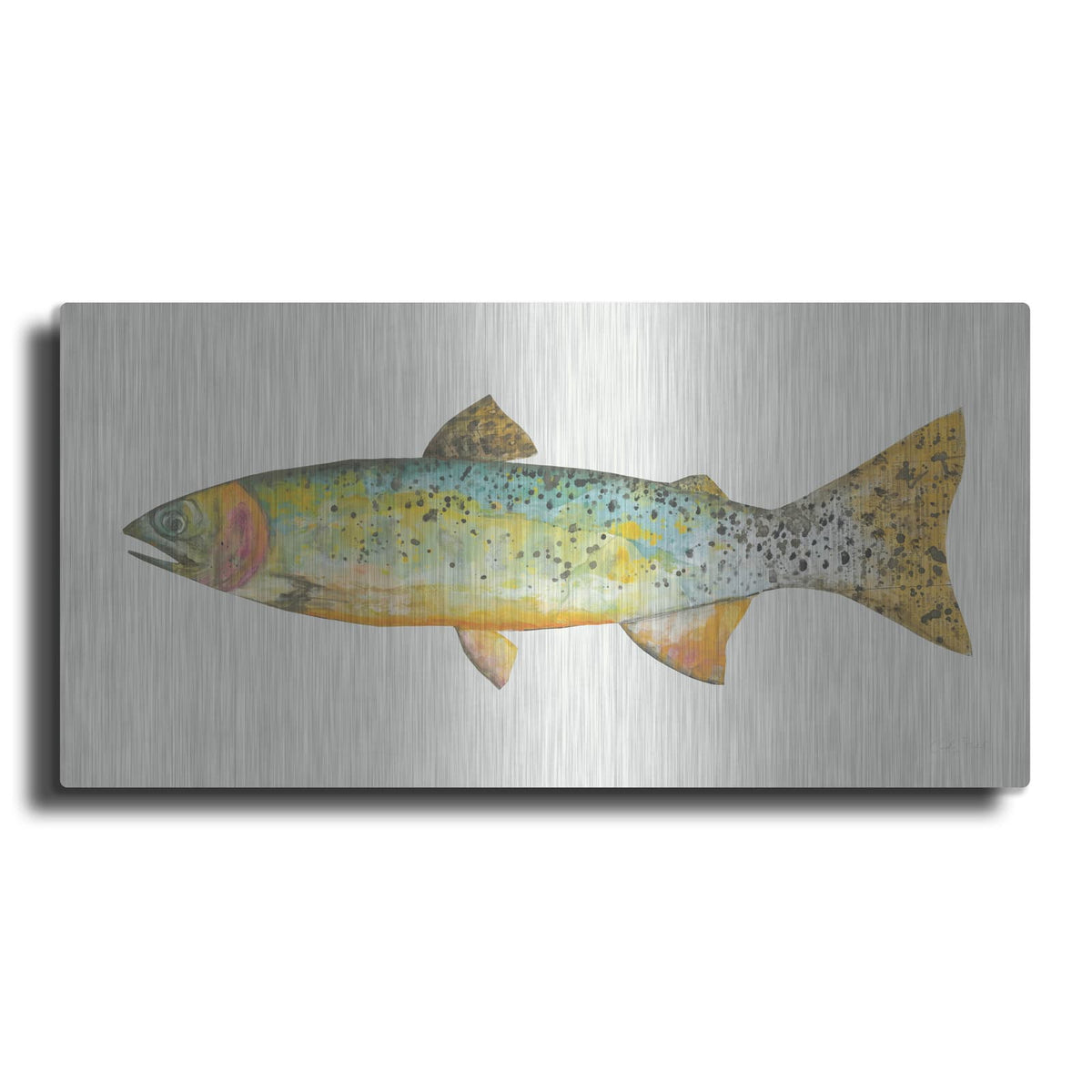 'Angling in the Stream IV' by Courtney Prahl – Metal Wall Art