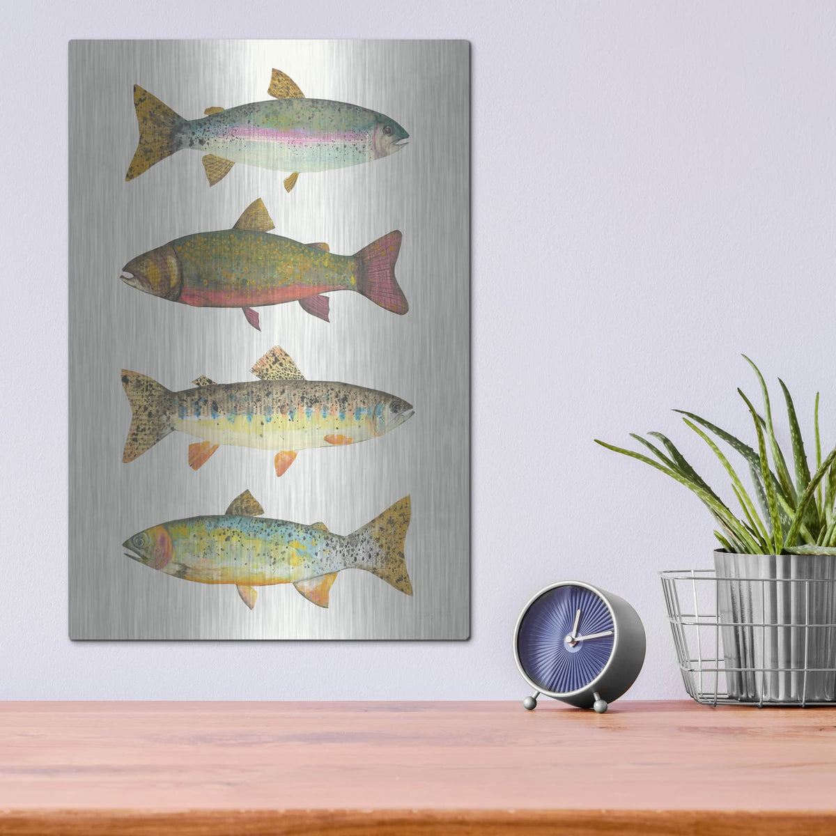 'Angling in the Stream V' by Courtney Prahl – Metal Wall Art, 12x16 room view