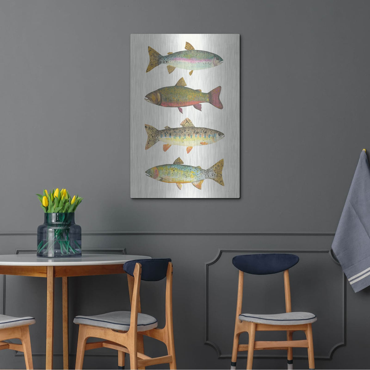 'Angling in the Stream V' by Courtney Prahl – Metal Wall Art, 24x36 room view