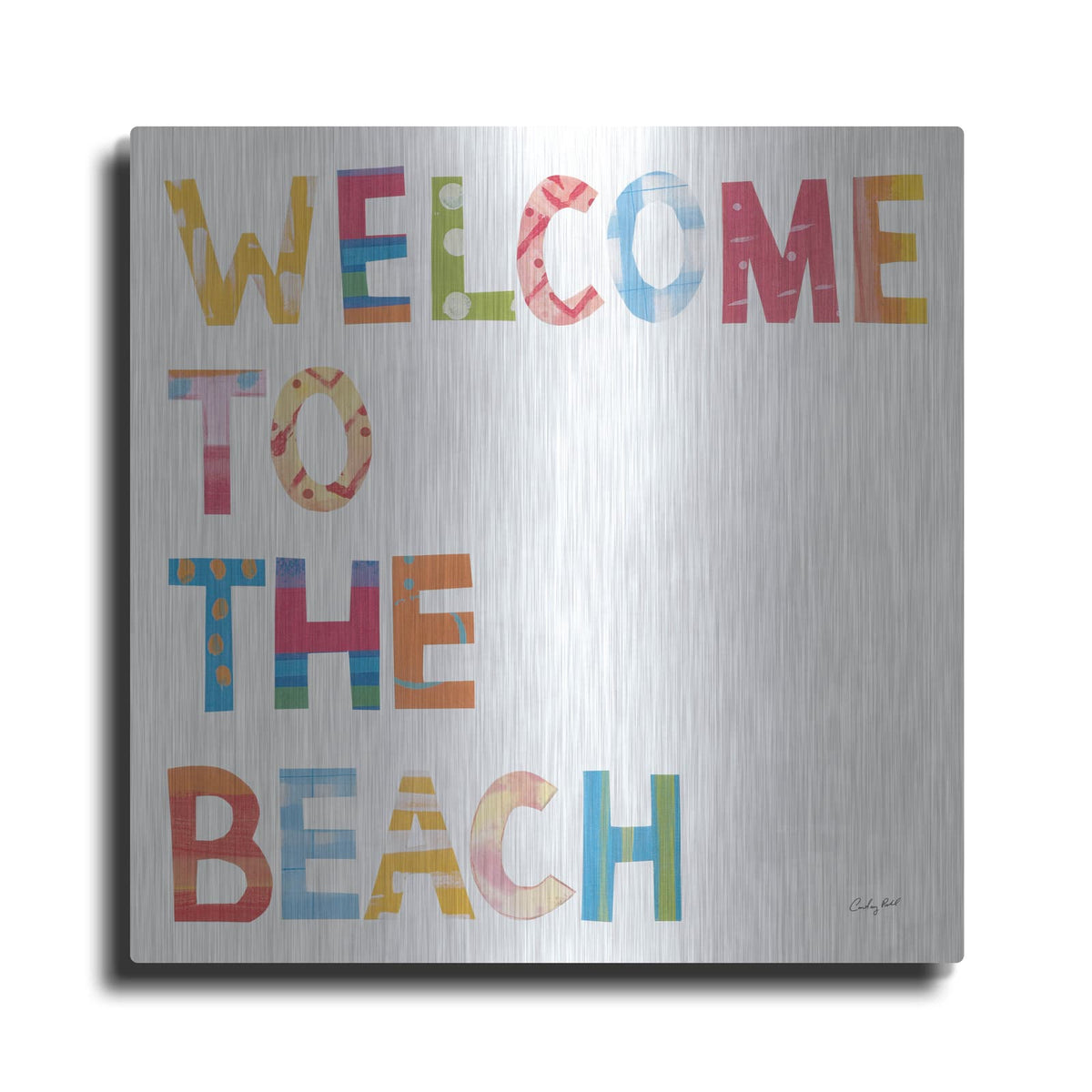 'Sea Sand Sun III' by Courtney Prahl – Metal Wall Art